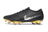 Chuteira Nike Tiempo Preta e Dourada Campo