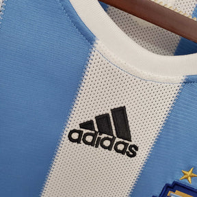 Camisa Argentina Retrô 2010 Azul e Branca