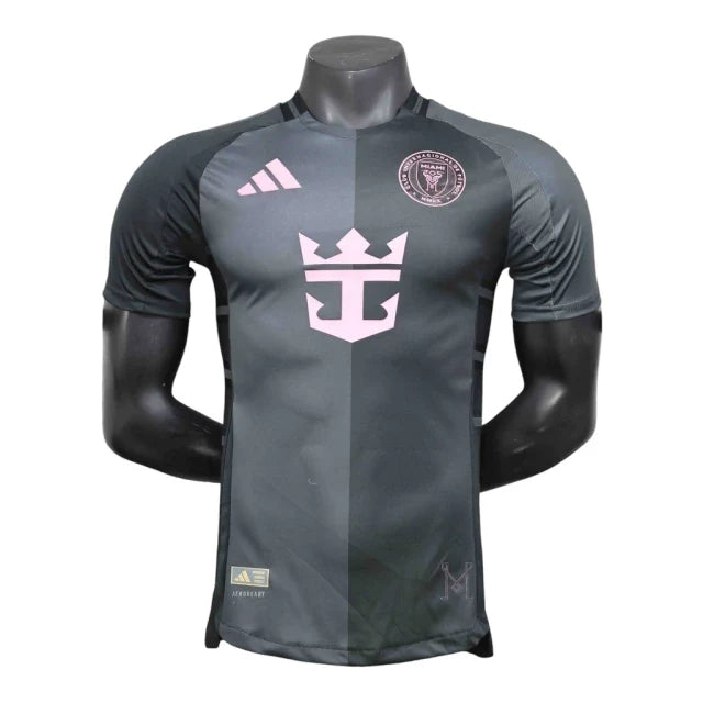 Camisa Inter Miami II 25/26 - Jogador Adidas Masculina - Preta com detalhes em rosa