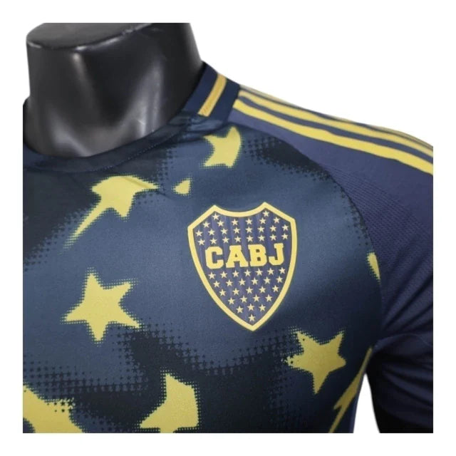 Camisa Boca Juniors III 25/26 - Jogador Adidas Masculina - Azul com detalhes em amarelo