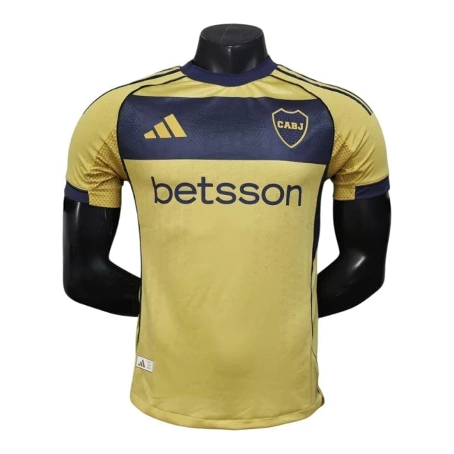 Camisa Boca Juniors II 25/26 - Jogador Adidas Masculina - Amarela com detalhes em azul