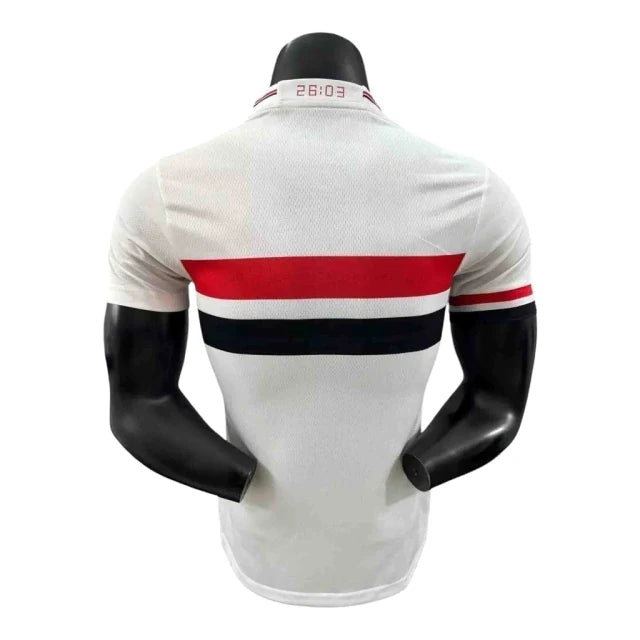 Camisa São Paulo I 25/26 - Jogador New Balance Masculina - Branca
