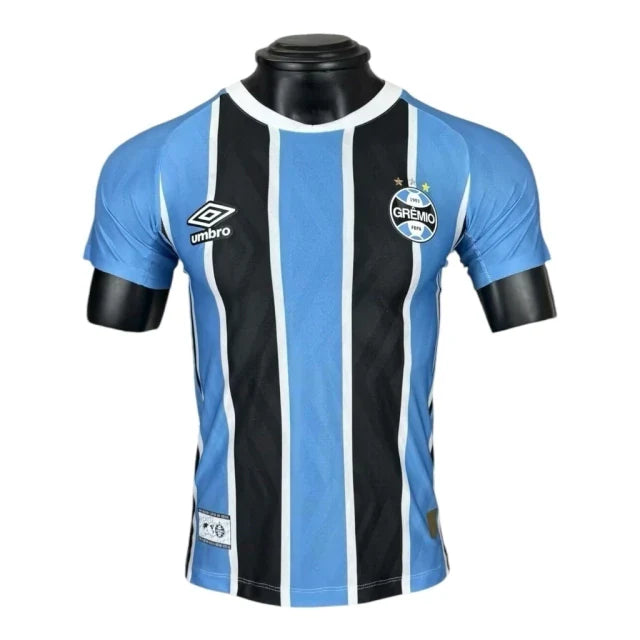 Camisa Grêmio I 25/26 - Jogador Umbro Masculina - Azul e preta