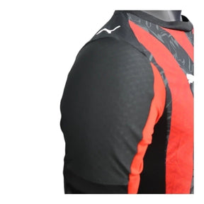 Camisa AC Milan I 25/26 - Jogador Puma Masculina - Preta e vermelha com detalhes em cinza