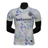 Camisa Inter de Milão II 25/26 - Jogador Nike Masculina - Branca com detalhes em azul e verde