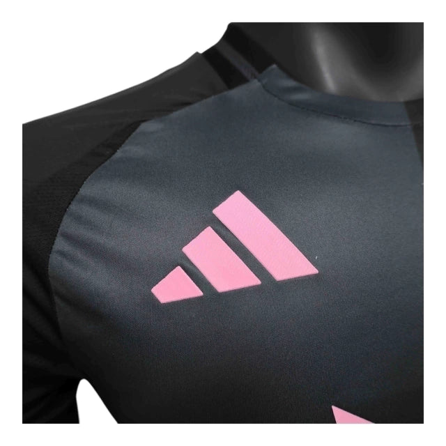 Camisa Inter Miami II 25/26 - Jogador Adidas Masculina - Preta com detalhes em rosa