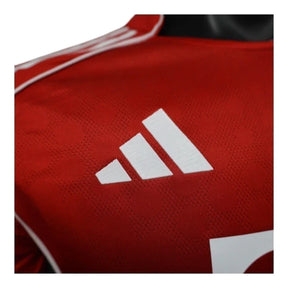 Camisa Bayern de Munique I 25/26 - Jogador Adidas Masculina - Vermelha com detalhes em branco