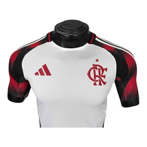 Camisa Flamengo II 25/26 - Jogador Adidas Masculina - Branca com detalhes em vermelho e preto